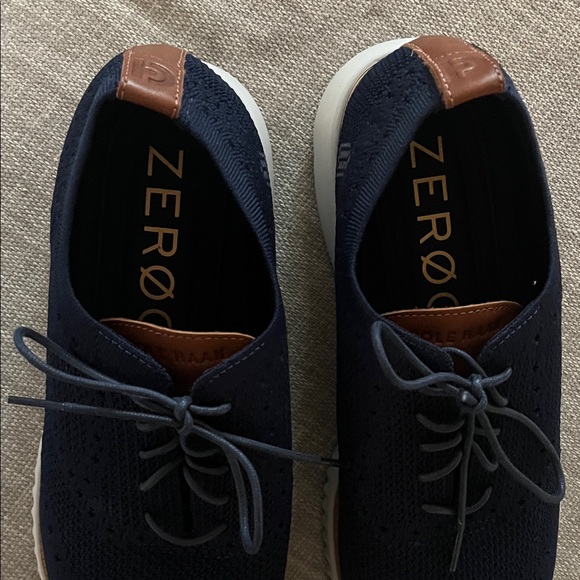 Cole Haan Men\'s Dark Blue Lace-Up Oxford linen main image 6